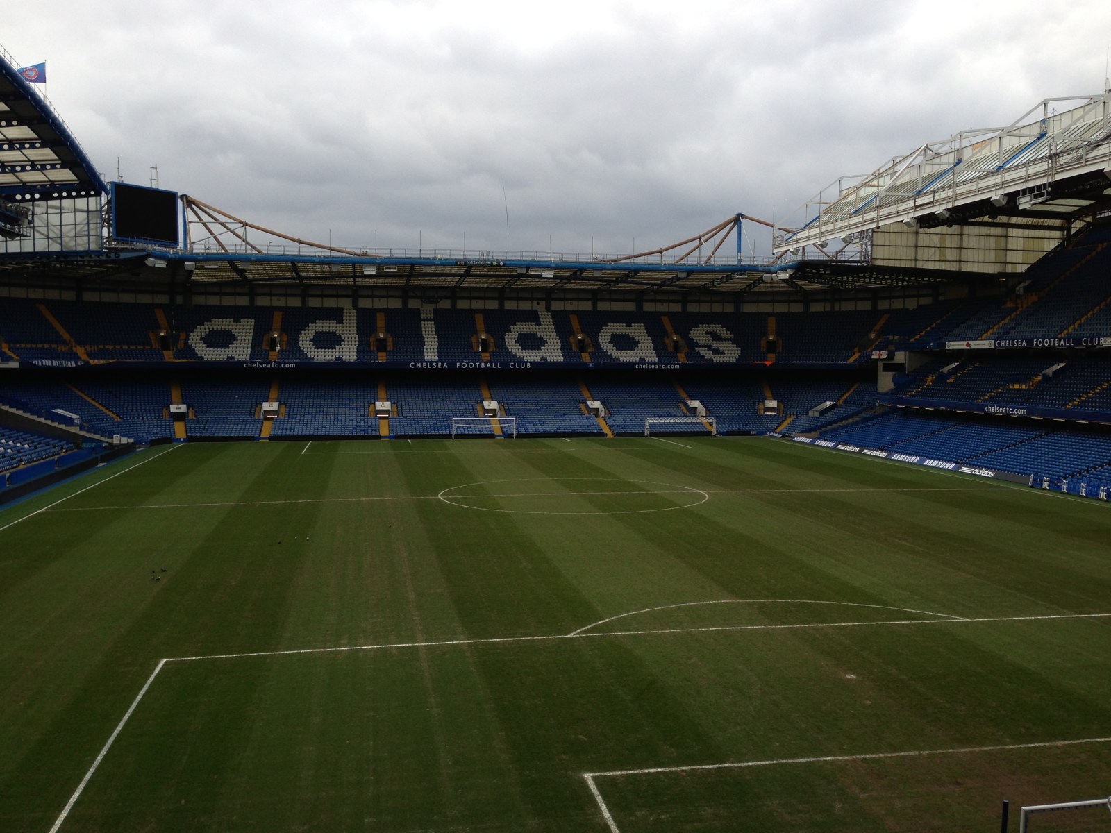 Stamford Bridge, Chelsea's senior ground, near the Chelsea U18s v United fixture