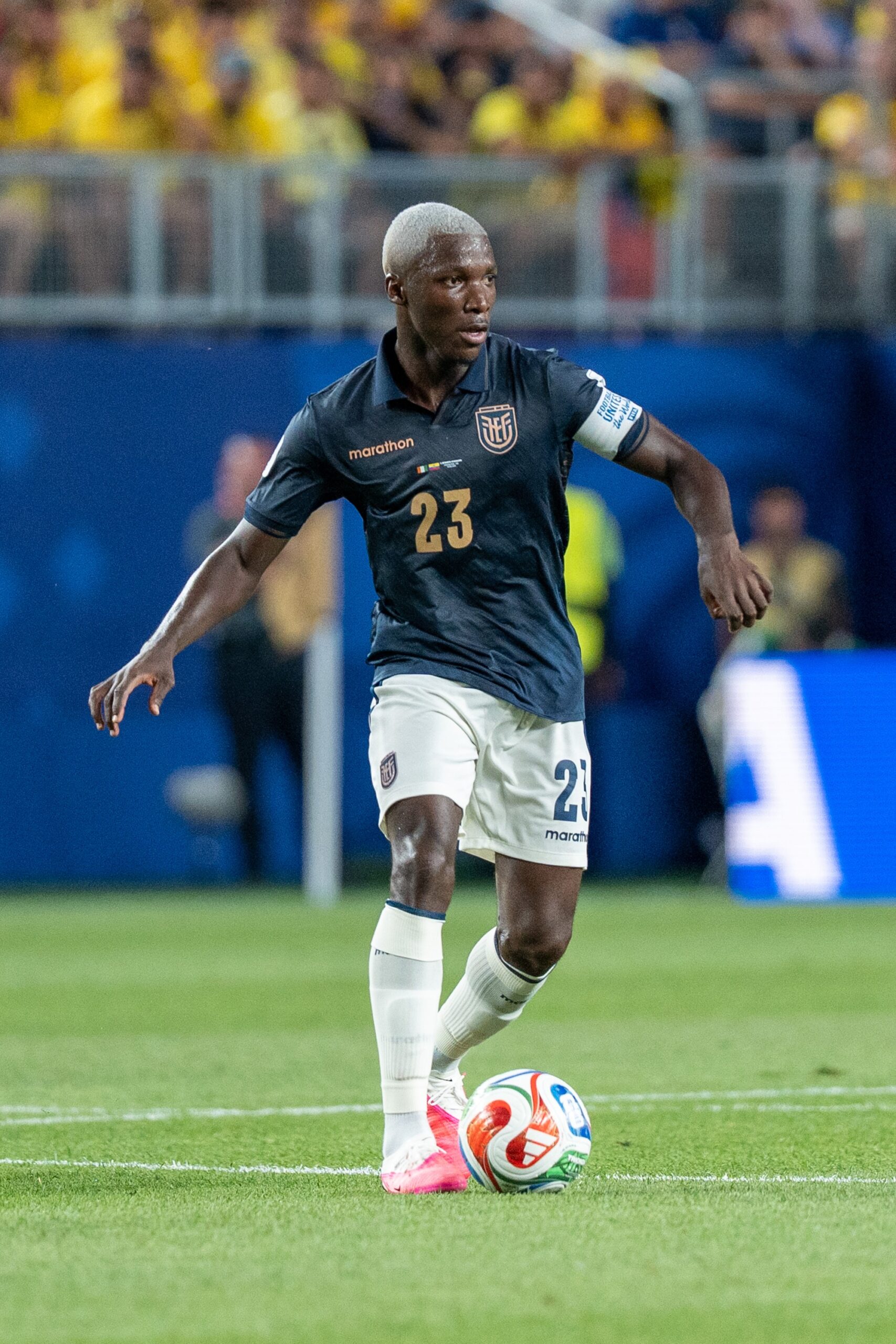 Caicedo Chelsea interview: Moises Caicedo in action for Ecuador, June 2026 (file photo)