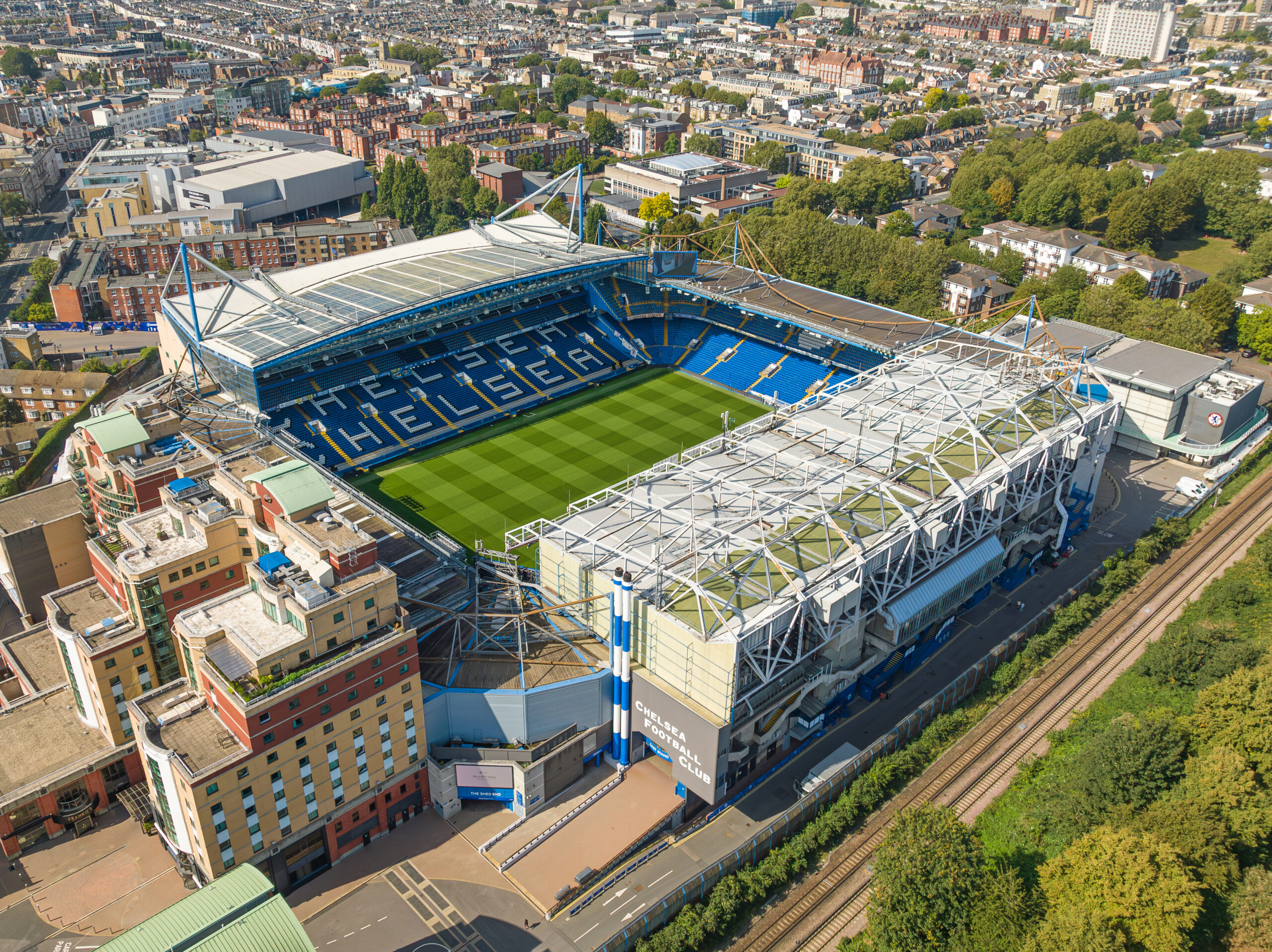 Stamford Bridge from the air, an archive photo with a Man City appeal report